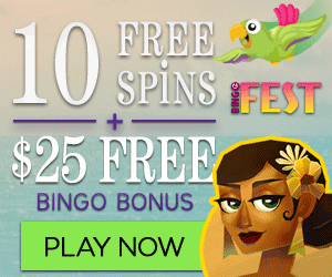 10 Free Spins + $25 Bingo Bonus 